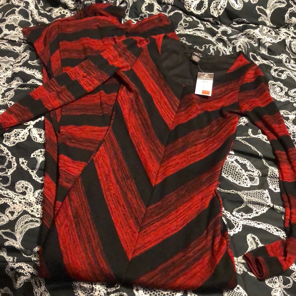 Red and Black Maxi Dress